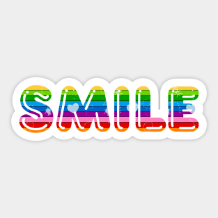 Rainbow smile Sticker